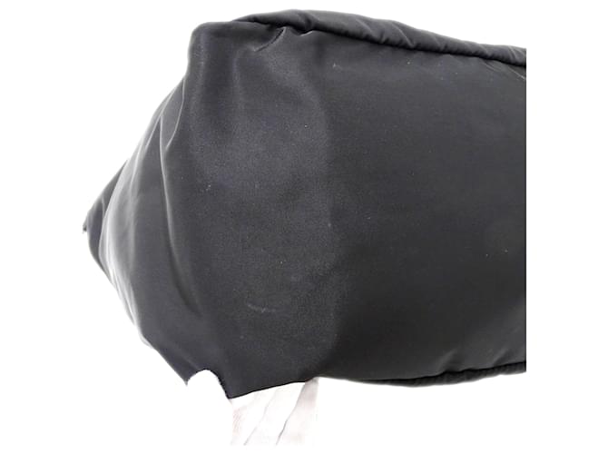 Tote Borsa a mano Prada in nylon nero - vista 10