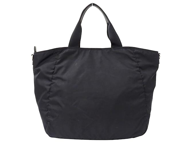 Tote Borsa a mano Prada in nylon nero - vista 2