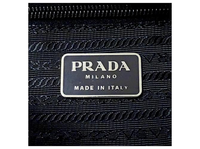 Tote Borsa a mano Prada in nylon nero - vista 6