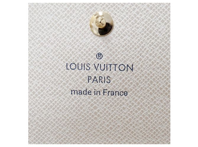 Cartera bi-fold para mujer Louis Vuitton Damier Azur Blanco - vista 5