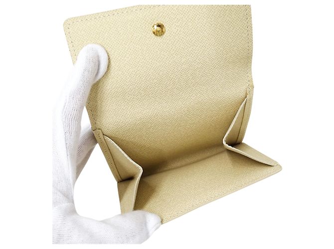 Cartera bi-fold para mujer Louis Vuitton Damier Azur Blanco - vista 7