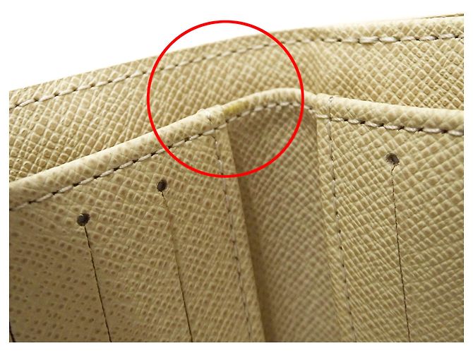Cartera bi-fold para mujer Louis Vuitton Damier Azur Blanco - vista 9