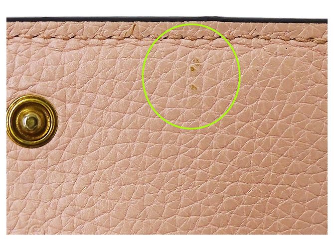 Portafoglio Gucci bi-fold in pelle rosa - vista 13