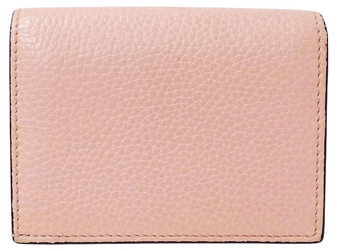 Portafoglio Gucci bi-fold in pelle rosa - vista 2