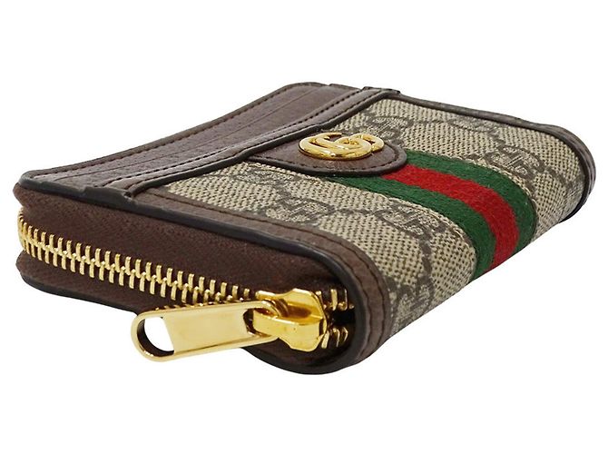Monedero Gucci Ophidia GG Supreme Castaño - vista 3