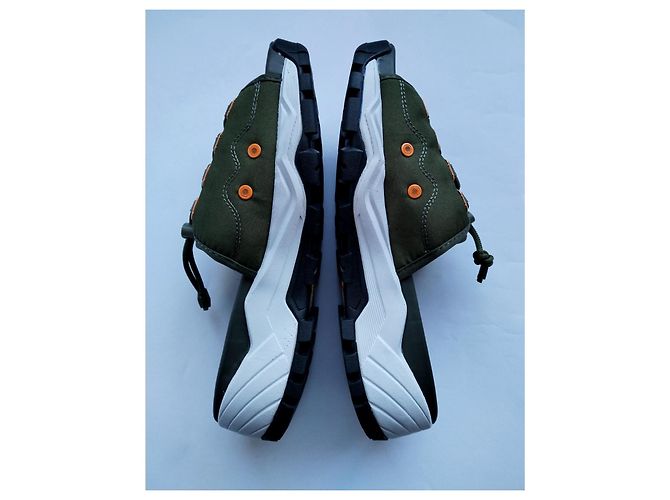 Autre Marque YUME YUME Mount Kita Sandali Platform Olive Green Bianco Verde Arancione - vista 2