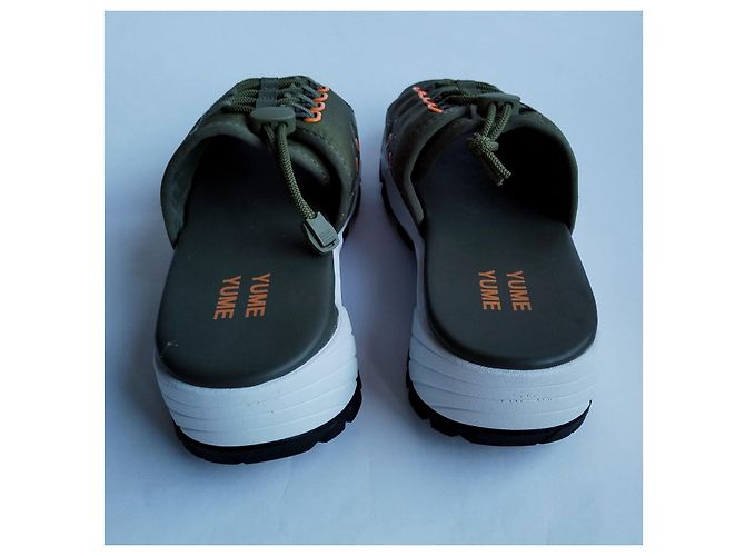 Autre Marque YUME YUME Mount Kita Sandali Platform Olive Green Bianco Verde Arancione - vista 5