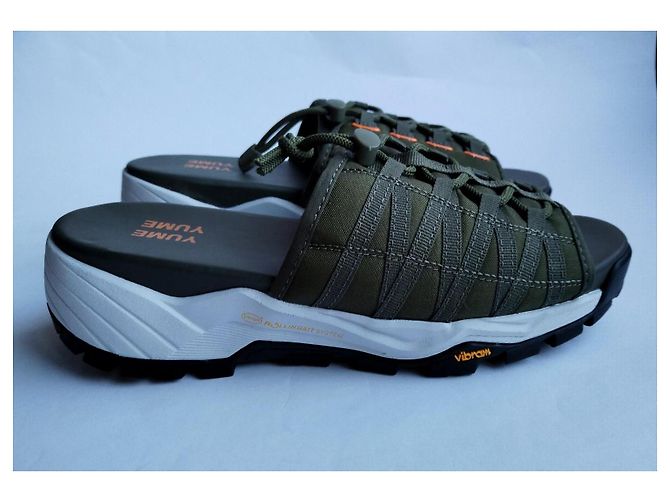 Autre Marque YUME YUME Mount Kita Sandali Platform Olive Green Bianco Verde Arancione - vista 6