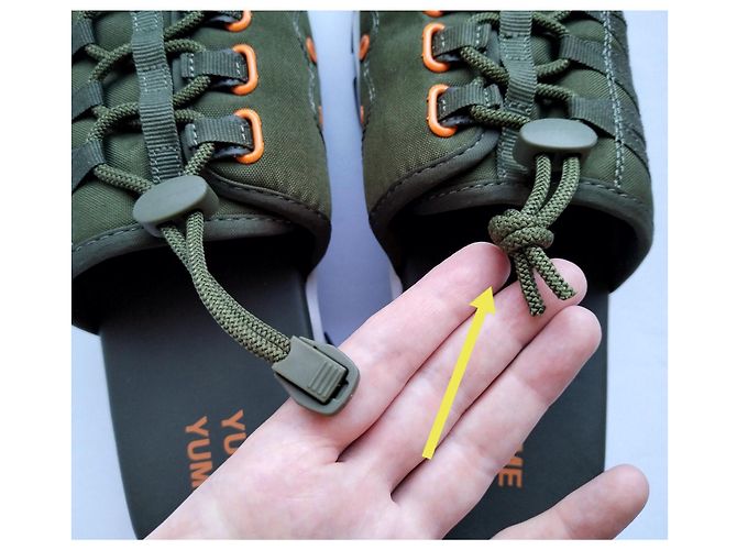 Autre Marque YUME YUME Mount Kita Sandali Platform Olive Green Bianco Verde Arancione - vista 7