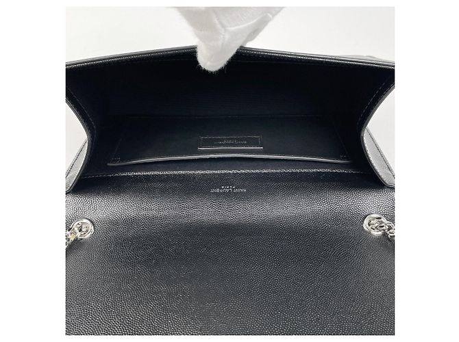 Bolso de hombro con cadena Saint Laurent Kate Monogram Negro - vista 8
