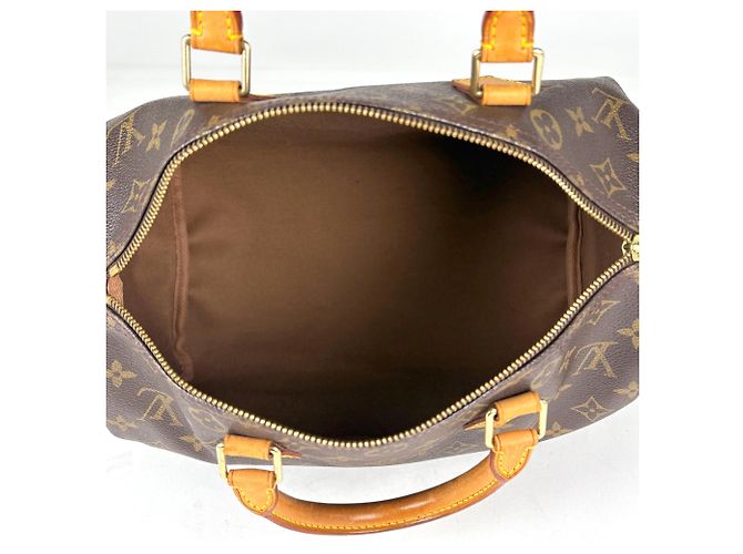 Borsa Boston Louis Vuitton Speedy 30 Marrone - vista 9