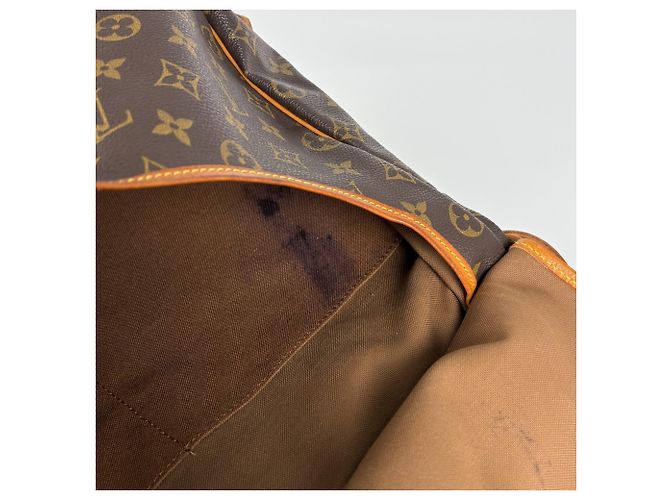 Borsa a tracolla Louis Vuitton Saumur 35 Marrone - vista 7