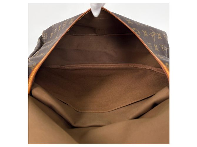 Borsa a tracolla Louis Vuitton Saumur 35 Marrone - vista 8