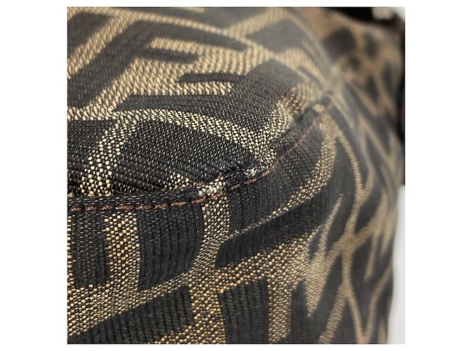 Borsa a tracolla Fendi Zucca Pattern Marrone - vista 3