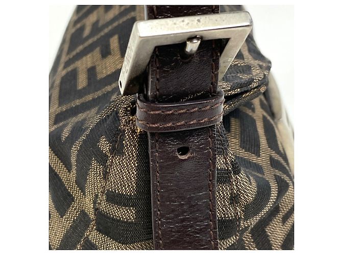 Borsa a tracolla Fendi Zucca Pattern Marrone - vista 4