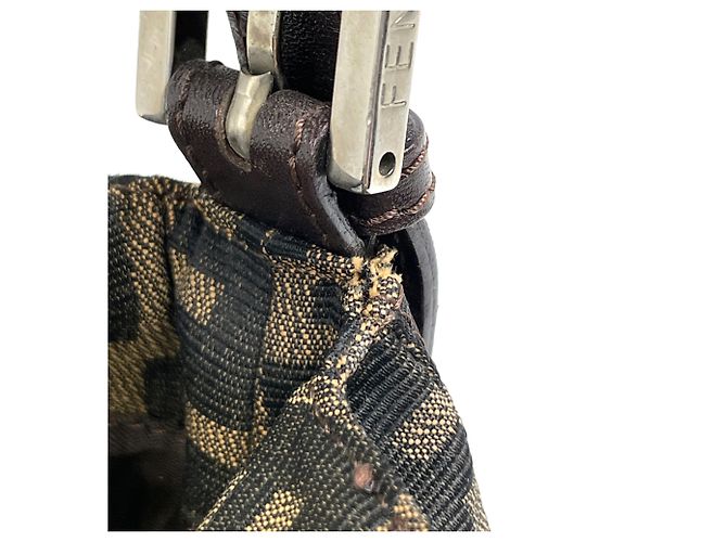 Borsa a tracolla Fendi Zucca Pattern Marrone - vista 5