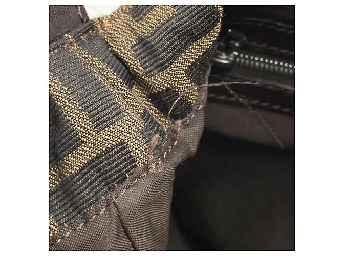 Borsa a tracolla Fendi Zucca Pattern Marrone - vista 7