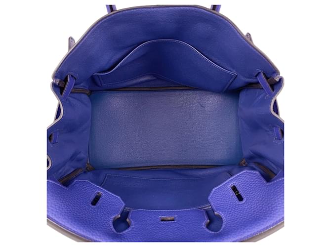 Hermès Borsa Hermes Birkin 30 Blu - vista 12