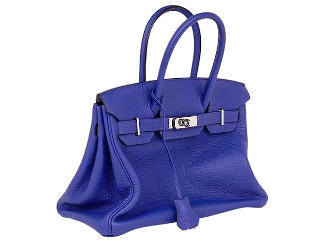 Hermès Borsa Hermes Birkin 30 Blu - vista 6