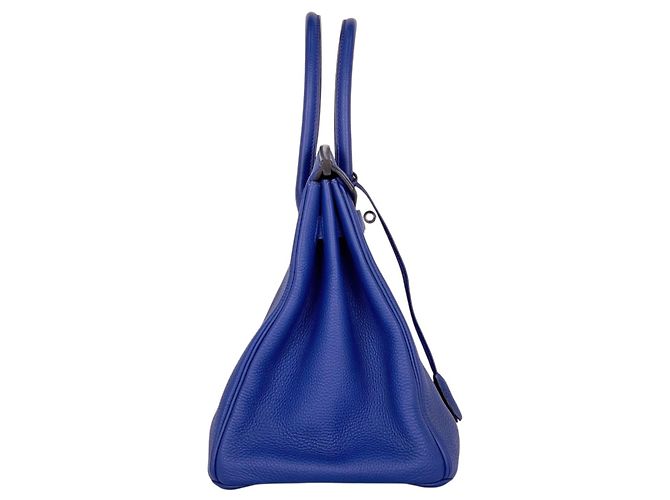 Hermès Borsa Hermes Birkin 35 in Blue Electric - vista 4