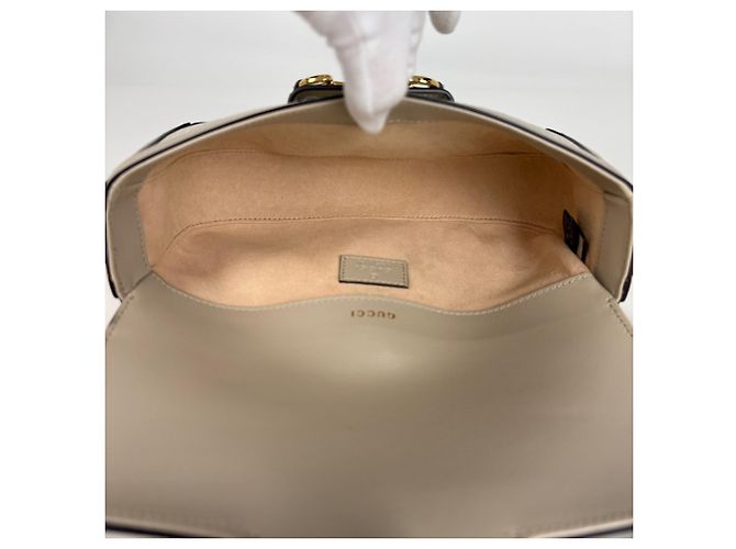 Borsa Gucci Horsebit Beige - vista 7