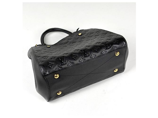 Borsa Louis Vuitton Montaigne MM Nero - vista 2