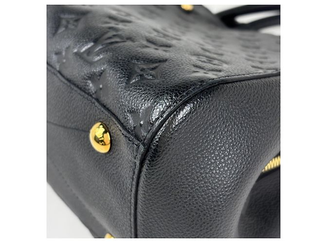 Borsa Louis Vuitton Montaigne MM Nero - vista 3