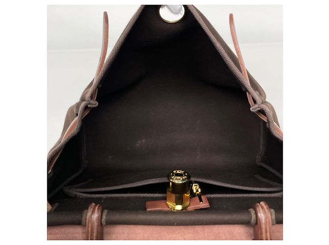 Hermès Hermes Herbag PM Handtasche Braun - Ansicht 11