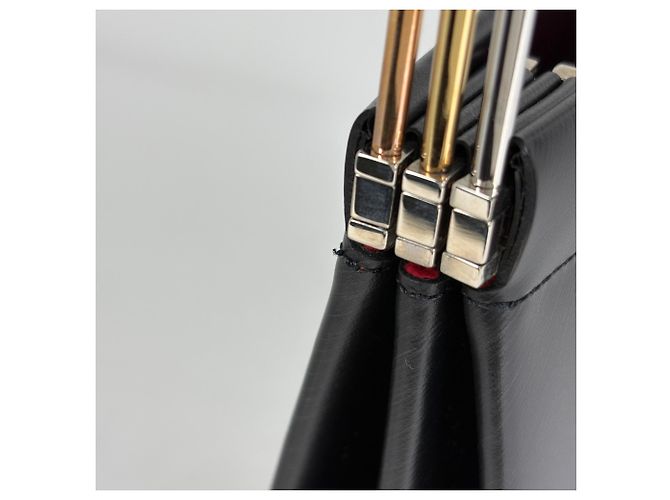 Borsa a mano in pelle Cartier Trinity in Black Nero - vista 5