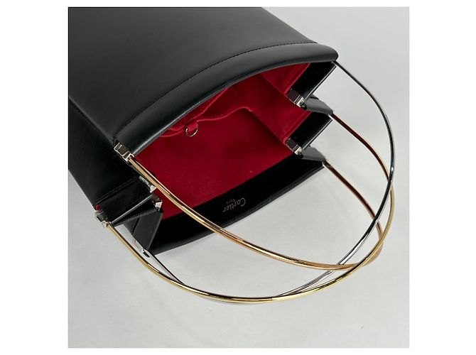 Borsa a mano in pelle Cartier Trinity in Black Nero - vista 6