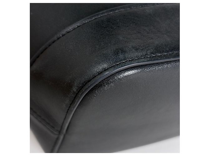 Céline Bolso de hombro Celine Small Bucket Cuire Triomphe Negro - vista 3