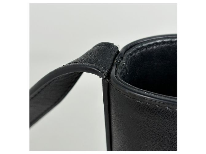 Céline Bolso de hombro Celine Small Bucket Cuire Triomphe Negro - vista 6