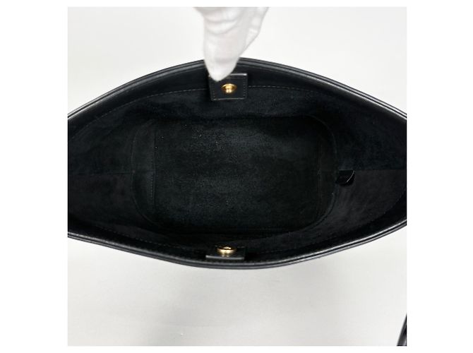 Céline Bolso de hombro Celine Small Bucket Cuire Triomphe Negro - vista 8