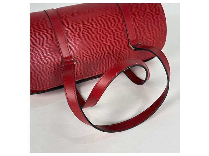 Borsa a mano Louis Vuitton Soufflot Rosso - vista 7