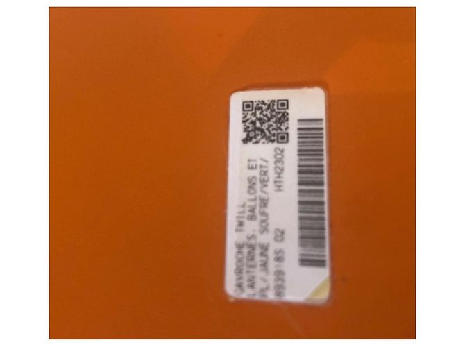 Hermès "Ballons et Lanternes" Seidentuch Pink Rot Blau Mehrfarben Beige Grün Orange Gelb - Ansicht 2
