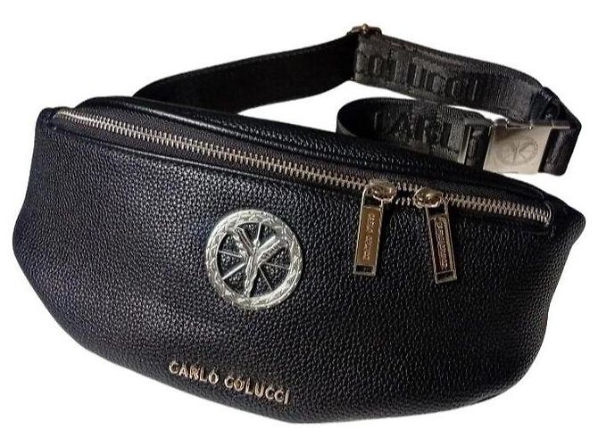 Autre Marque Carlo Colucci Bolso Cinturón de Cuero Negro - vista 3