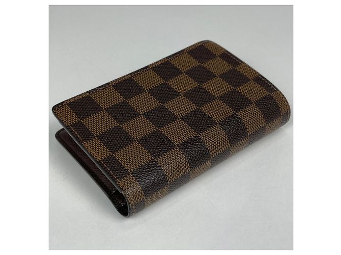 Cartera bi-fold Louis Vuitton Damier Castaño Damier ebene - vista 2