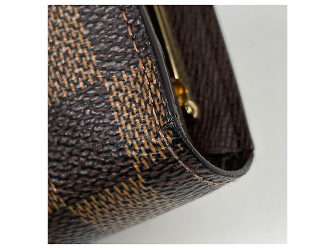 Cartera bi-fold Louis Vuitton Damier Castaño Damier ebene - vista 3