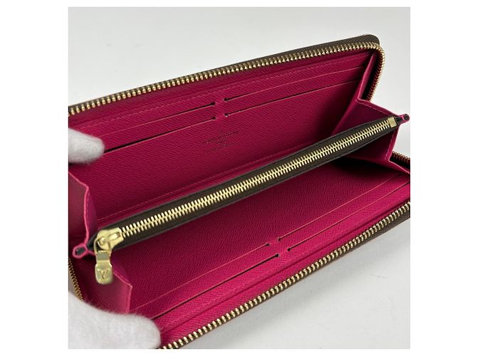 Louis Vuitton Portefeuille Clemence Long Wallet Marrone - vista 5