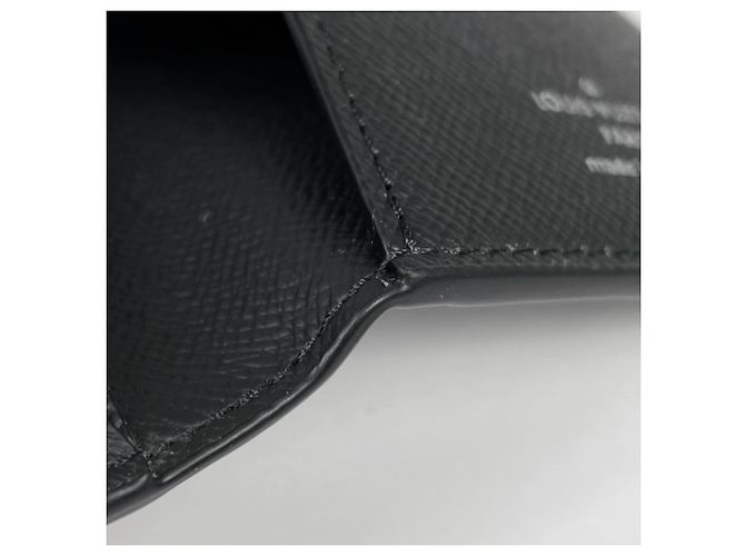 Portabiglietti Louis Vuitton in Monogram Eclipse Noir Nero - vista 4