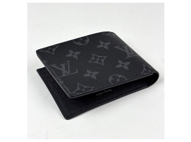 Louis Vuitton Portefeuille Slender Bi-fold Wallet Nero - vista 2