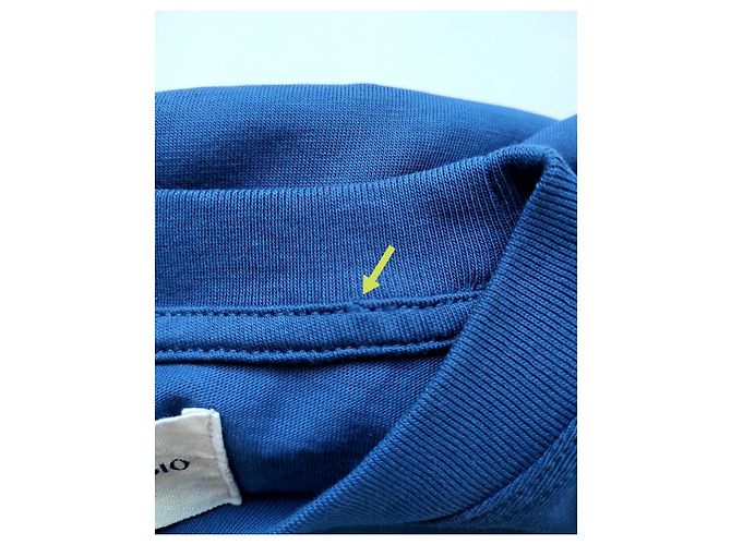 Autre Marque Loulou Studio Camiseta de algodón Telanto Azul - vista 10