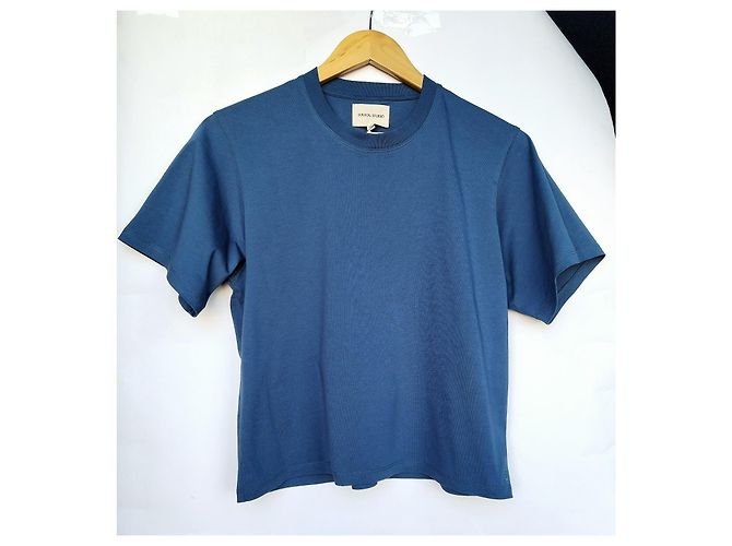 Autre Marque Loulou Studio Camiseta de algodón Telanto Azul - vista 11