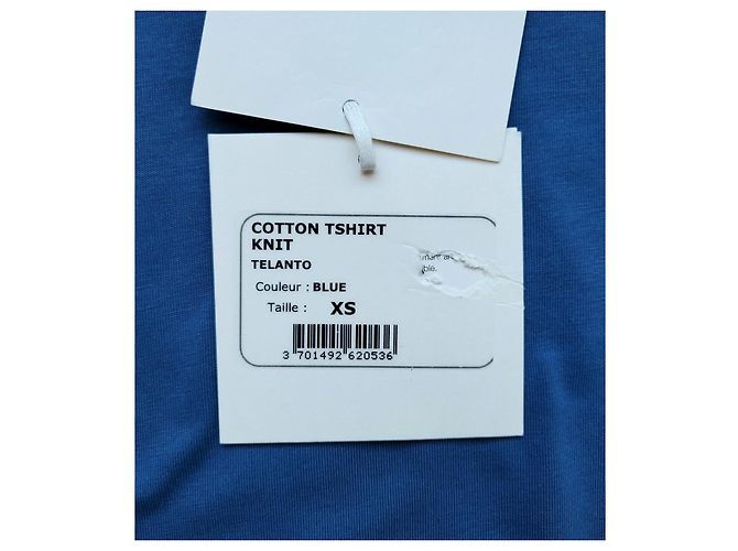 Autre Marque Loulou Studio Camiseta de algodón Telanto Azul - vista 5
