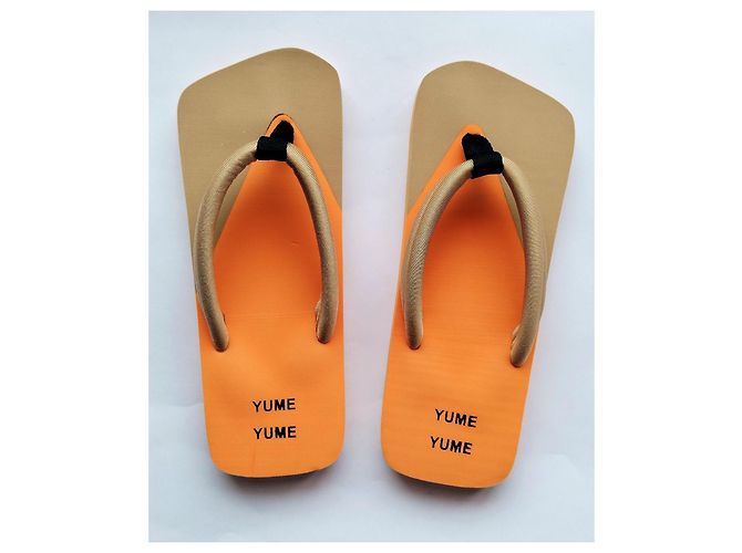 Autre Marque Infradito Yume 'Xigy' Arancione e Beige - vista 2