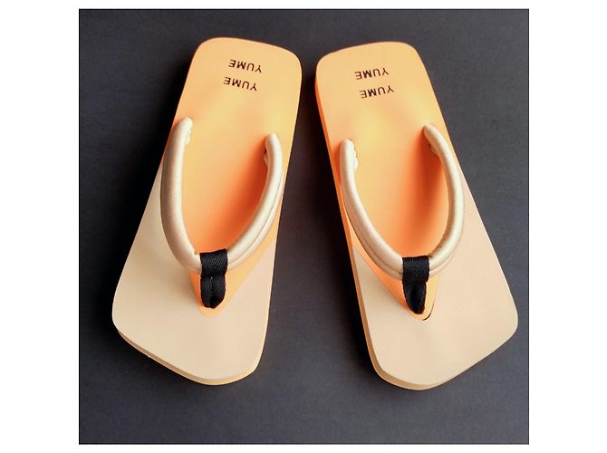 Autre Marque Infradito Yume 'Xigy' Arancione e Beige - vista 7