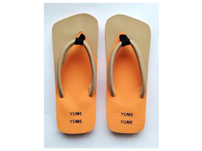 Autre Marque Infradito Yume 'Xigy' Arancione e Beige - vista 8
