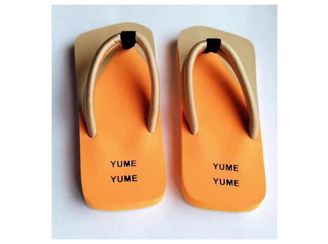 Autre Marque Infradito Yume 'Xigy' Arancione e Beige - vista 9