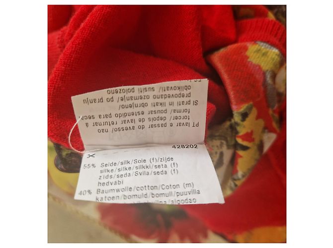 Basler Cardigan mit floralem Print in Rot Mehrfarben - Ansicht 8