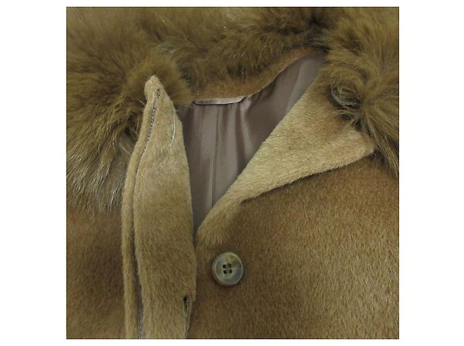 Autre Marque Cappotto corto ANAYI in alpaca e pelliccia di volpe - vista 14